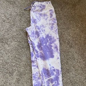 Purple Tie Dye Sweatpants